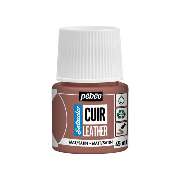 Pebeo Setacolor Lederfarbe matt/satin 45 ml – terakota