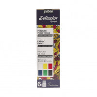 Pebeo Setacolor Deckende Stoffmalfarben Set 6 x 20 ml