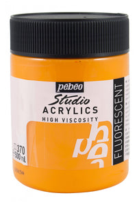 Pebeo Studio Acrylfarbe 500 ml – Fluoreszierendes Orange