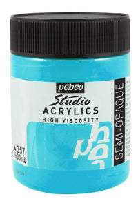Pebeo Studio Acrylfarbe 500 ml – Schillerndes Blaugrün