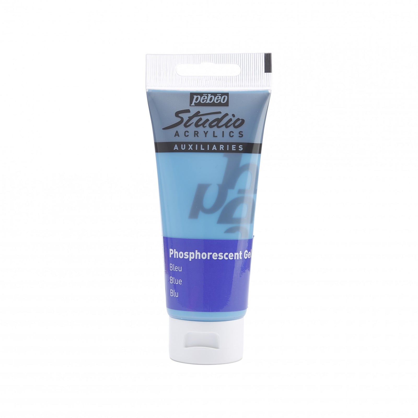 Pebeo Studio Acrylgel 100 ml Phosphorescent Blue