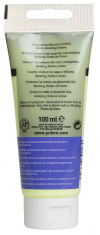 Pebeo Studio Acrylgel 100 ml Phosphorescent Yellow