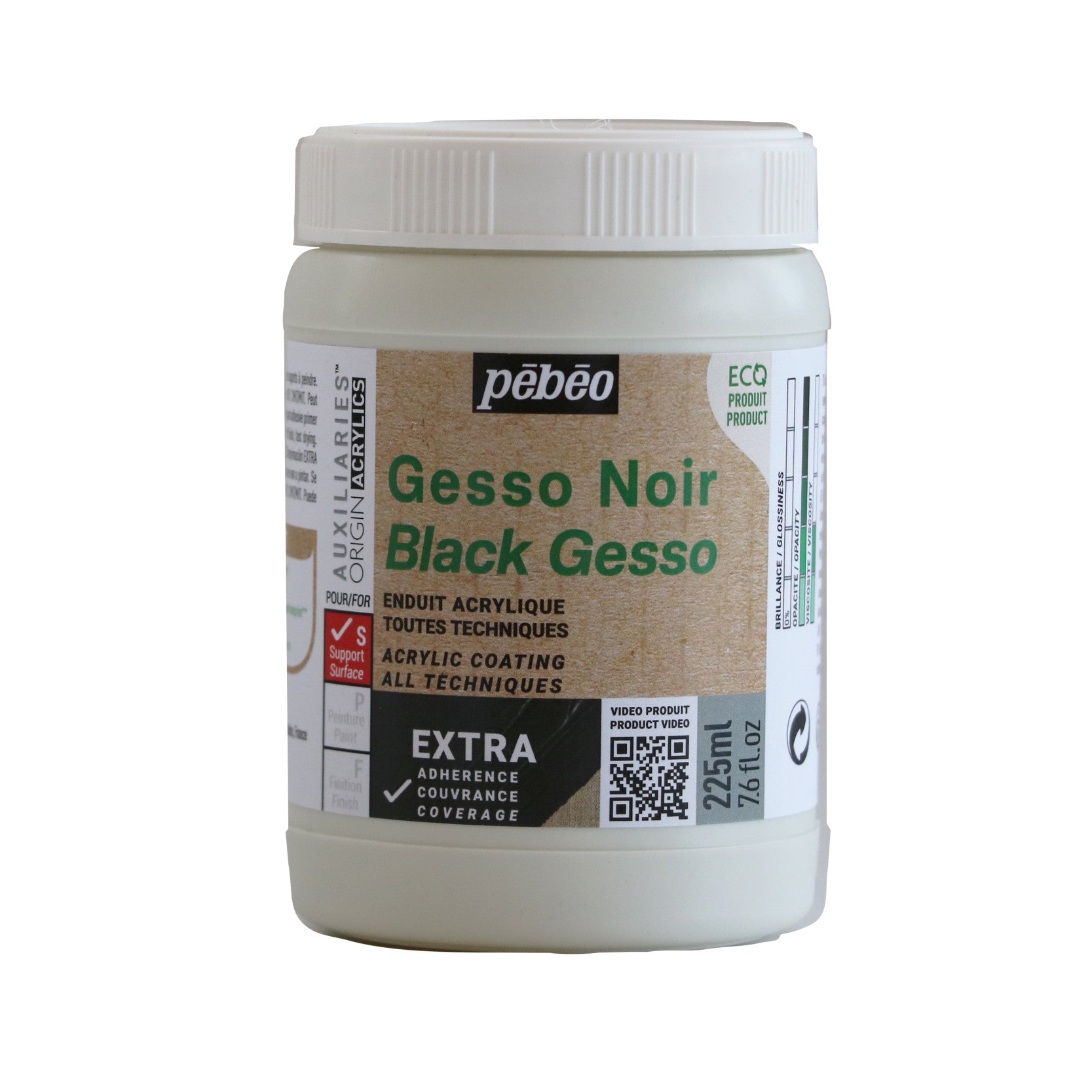 Pebeo Studio Gesso Schwarz 225 ml
