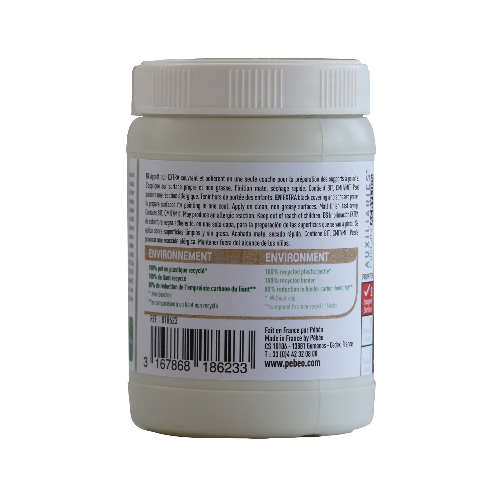 Pebeo Studio Gesso Schwarz 225 ml