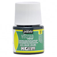 Glasmalfarbe Pebeo Vitrea 160 glänzend 45 ml – Smaragdgrün