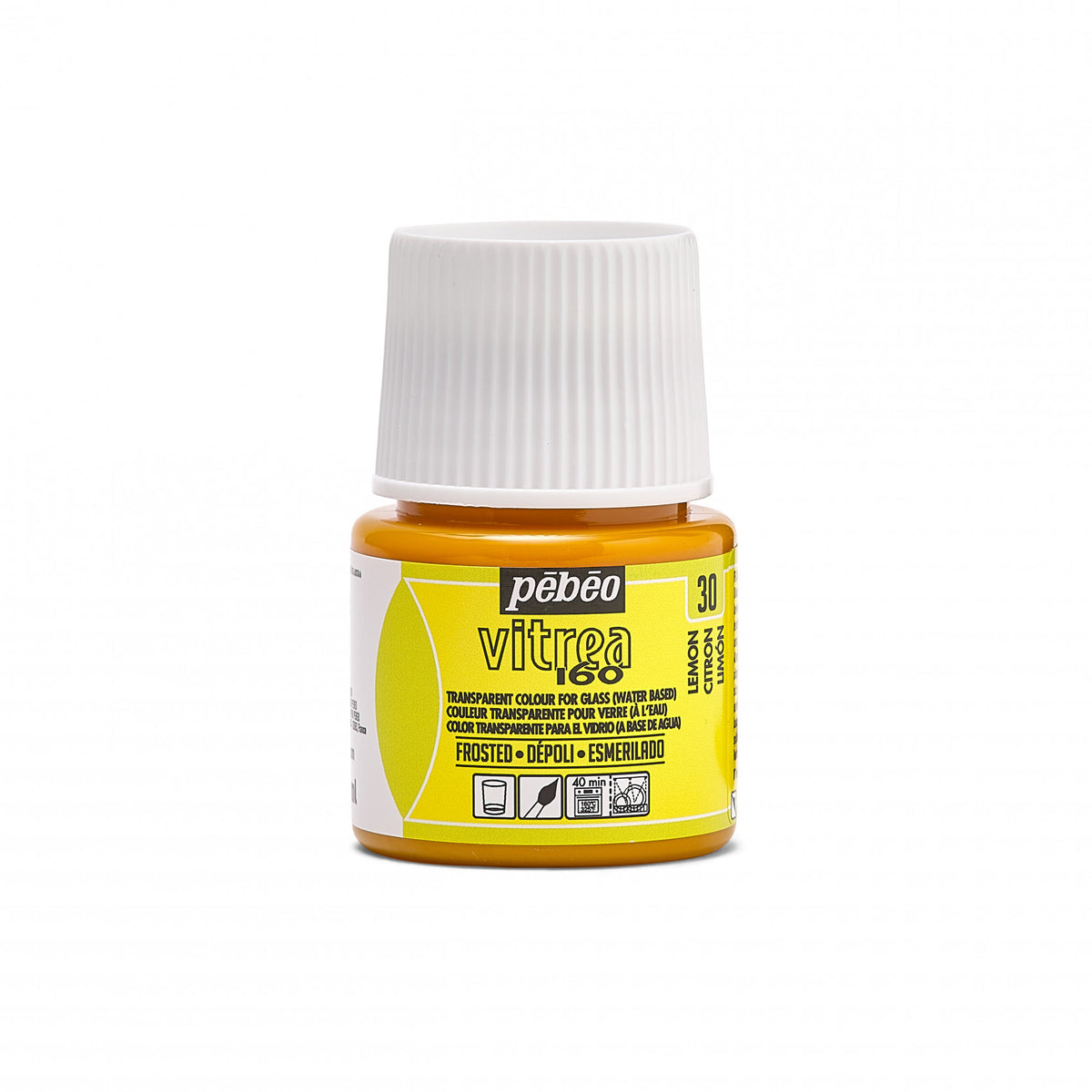 Pebeo Vitrea 160 Glasmalfarbe 45 ml – Zitronengelb