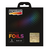 Pentart Effektfolie 5 Blatt - 9 x 9 cm | verschiedene Farbtöne — Bild 7
