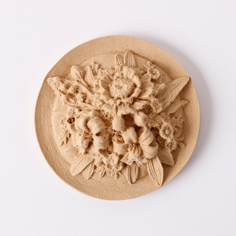 Pentart elastisches Holz Flower Rosette 7 cm