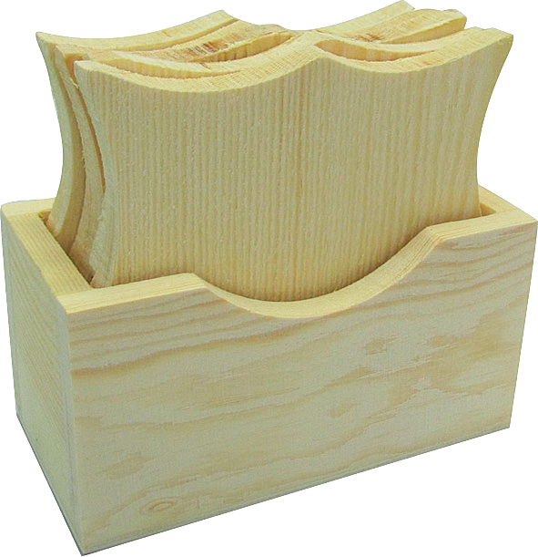 Pentart Glasuntersetzer mit Halter, bogenförmig, 11,5 x 6 x 6,5 cm