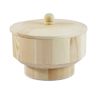 Pentart runde Holzschachtel mit Deckel 11 x 9 x 7 cm