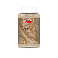 Pentart Samtpuder in der 30 ml Tube für die Anwendung auf feuchten Farben oder doppelseitigem Klebeband.