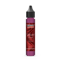 Pentart Samtpuder in der 30 ml Tube für die Anwendung auf feuchten Farben oder doppelseitigem Klebeband.