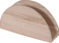 Pentart Serviettenhalter aus Holz, Bogenform, 14 x 4 x 8 cm