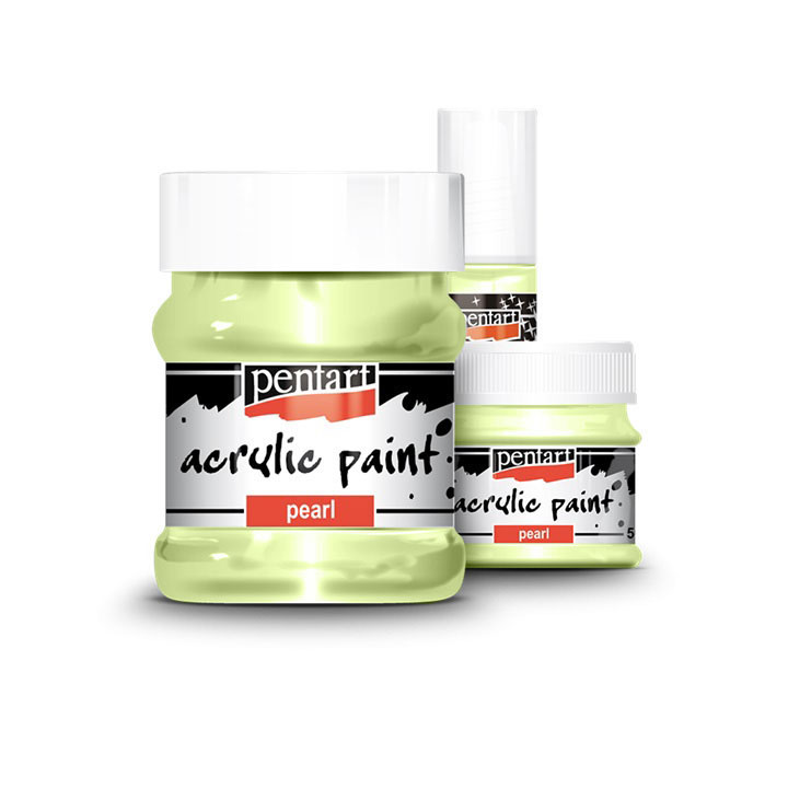 PENTART Perlmutt-Acrylfarbe 20 ml mit sanftem Glanz für strahlende Kontraste.