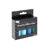 Perlmutt- und Glitzerkleber-Set in Blau- und Grüntönen | ARTMIE