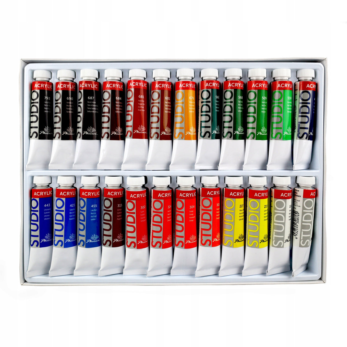 Phoenix Acrylfarben-Set 24 x 12 ml