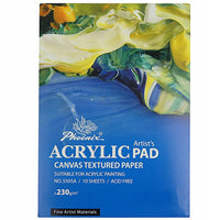 Phoenix Acrylmalblock 230 g/m², 210 × 297 mm, 297 × 420 mm – 10 Blatt
