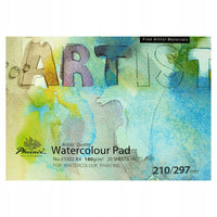 Phoenix Aquarellblock 180 g/m², 21 × 29,7 bis 29,7 × 42 cm – 20 Blatt