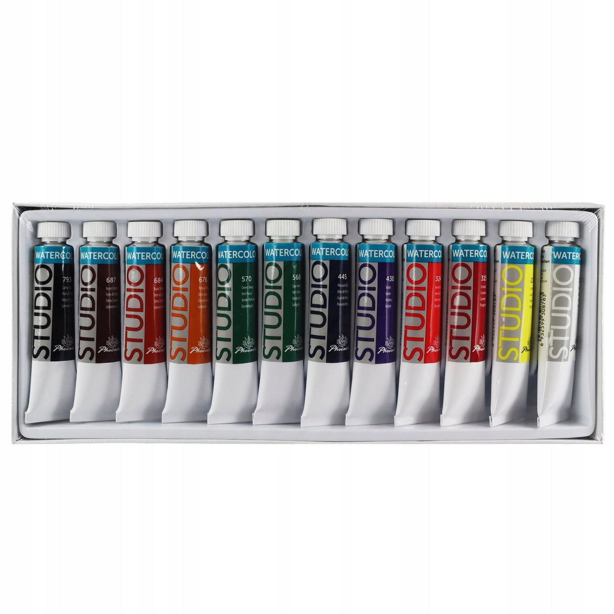 Phoenix Aquarellfarben-Set, 12–24 x 12 ml