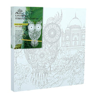 Phoenix Bedruckte Leinwand Mandala-Eule 30x30 cm