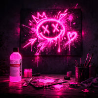 Phoenix Fluoreszierende Acrylfarbe 157 Neonpink 500 ml