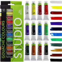 Phoenix Gouachefarben-Set 12–24 x 12 ml