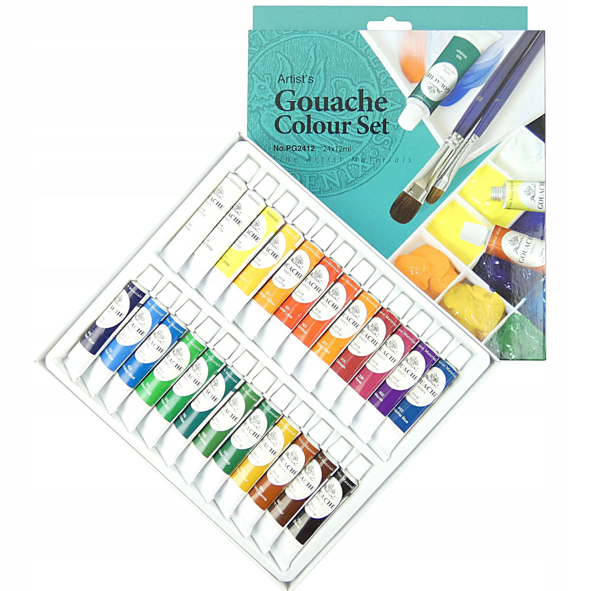 Phoenix Gouachefarben-Set 24 x 12 ml