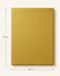 Phoenix Leinwand auf Keilrahmen Metallic Gold 50 x 70 cm