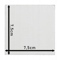 Phoenix magnetische Leinwand auf Karton, quadratisch, 7,5 x 7,5 cm, 4 Stück