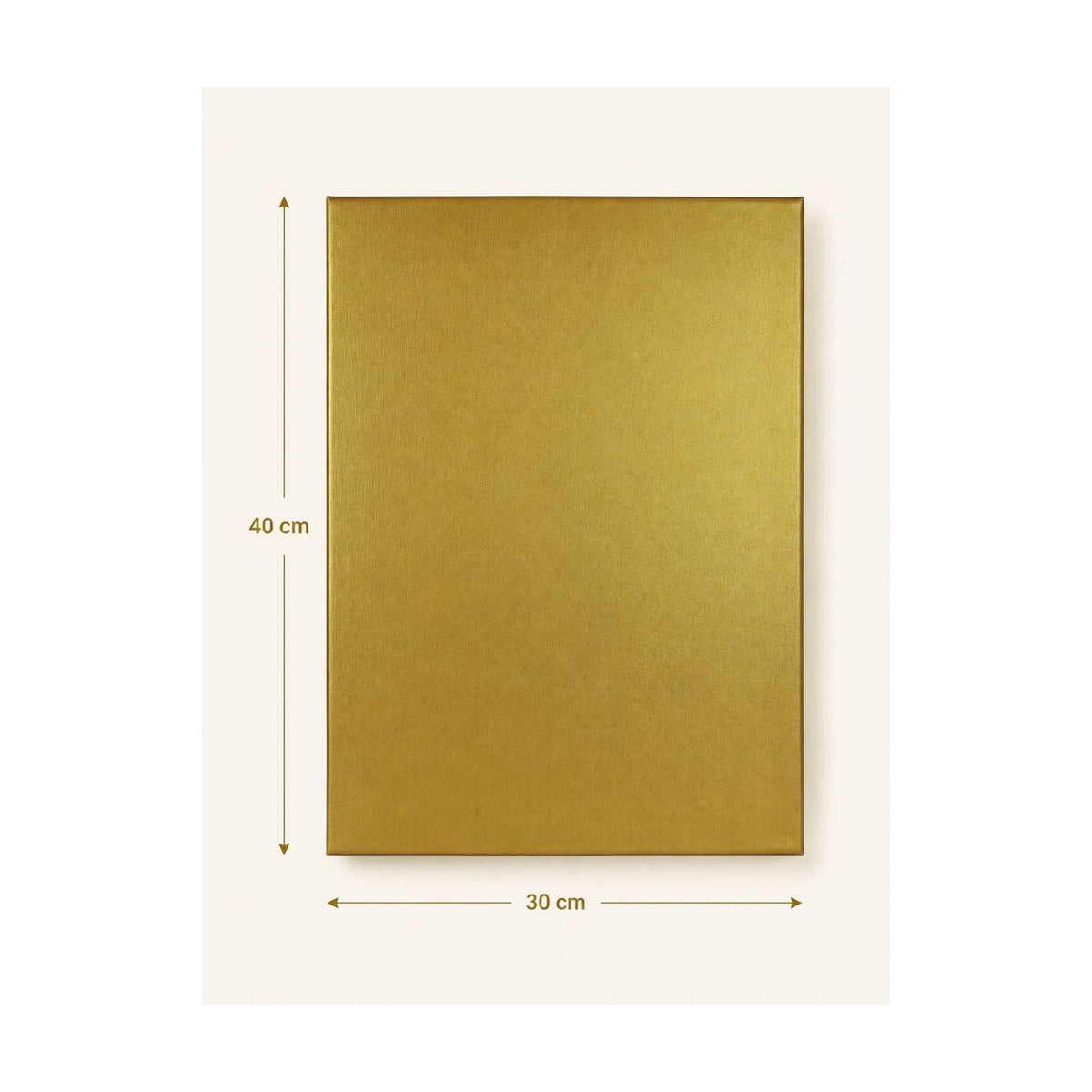 Phoenix Metallic-Keilrahmenleinwand, gold 30 x 40 cm