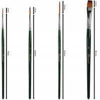 Phoenix Nylonpinsel-Set, braun - 4-teilig