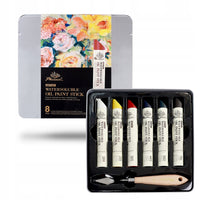 Phoenix Ölfarben in Stiftform, Set 6 x 37 ml mit Malmesser