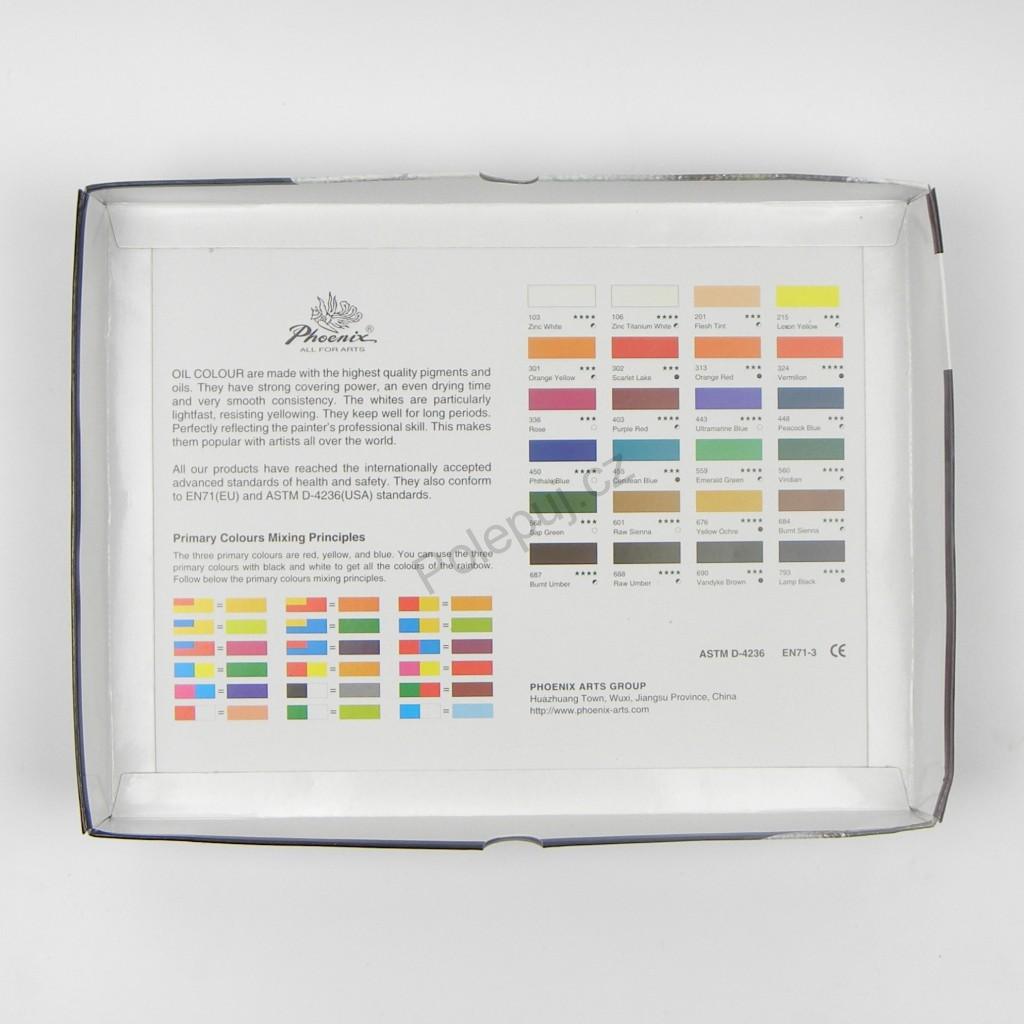 Phoenix Ölfarben-Set 12–24 x 12 ml