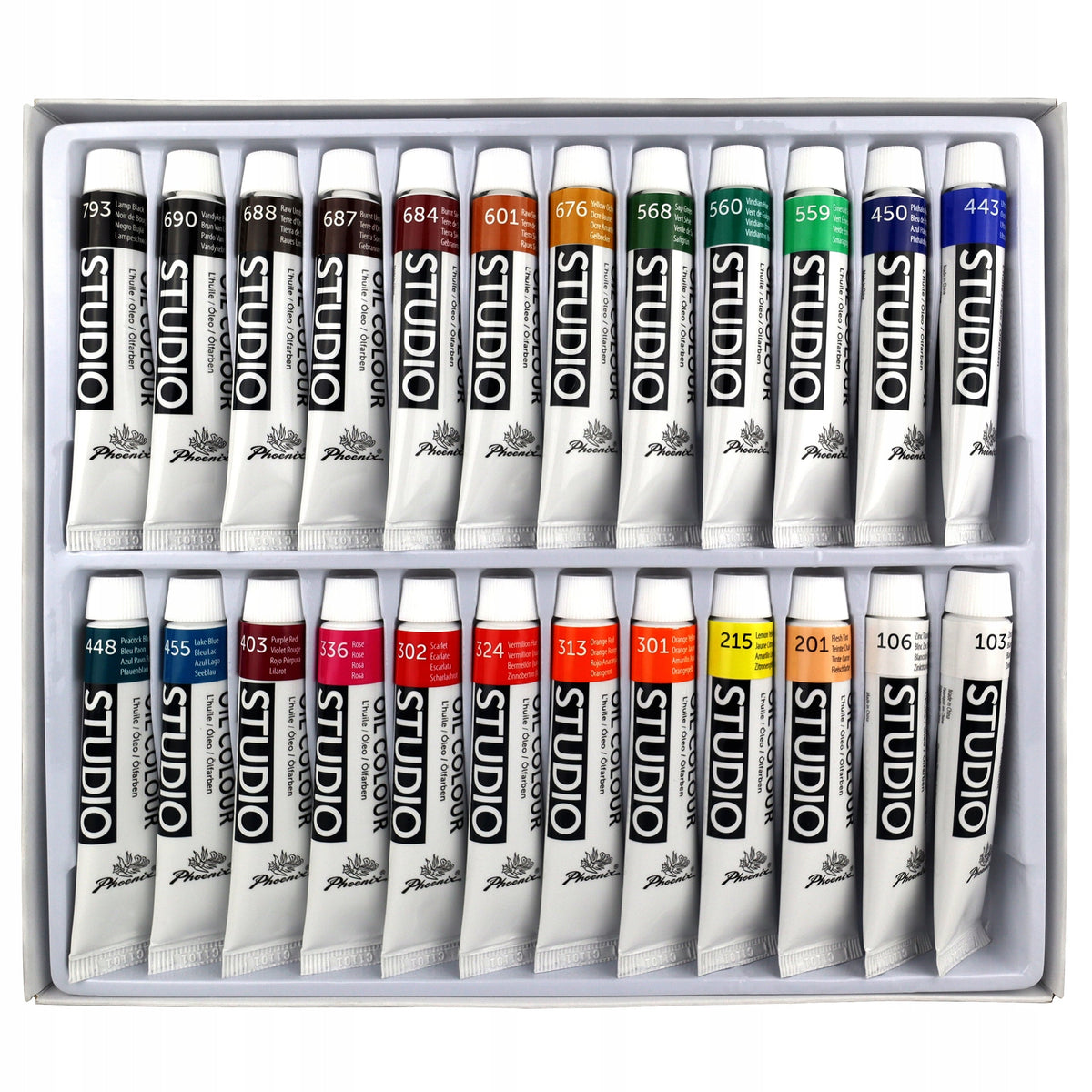 Phoenix Ölfarben-Set 24 x 12 ml