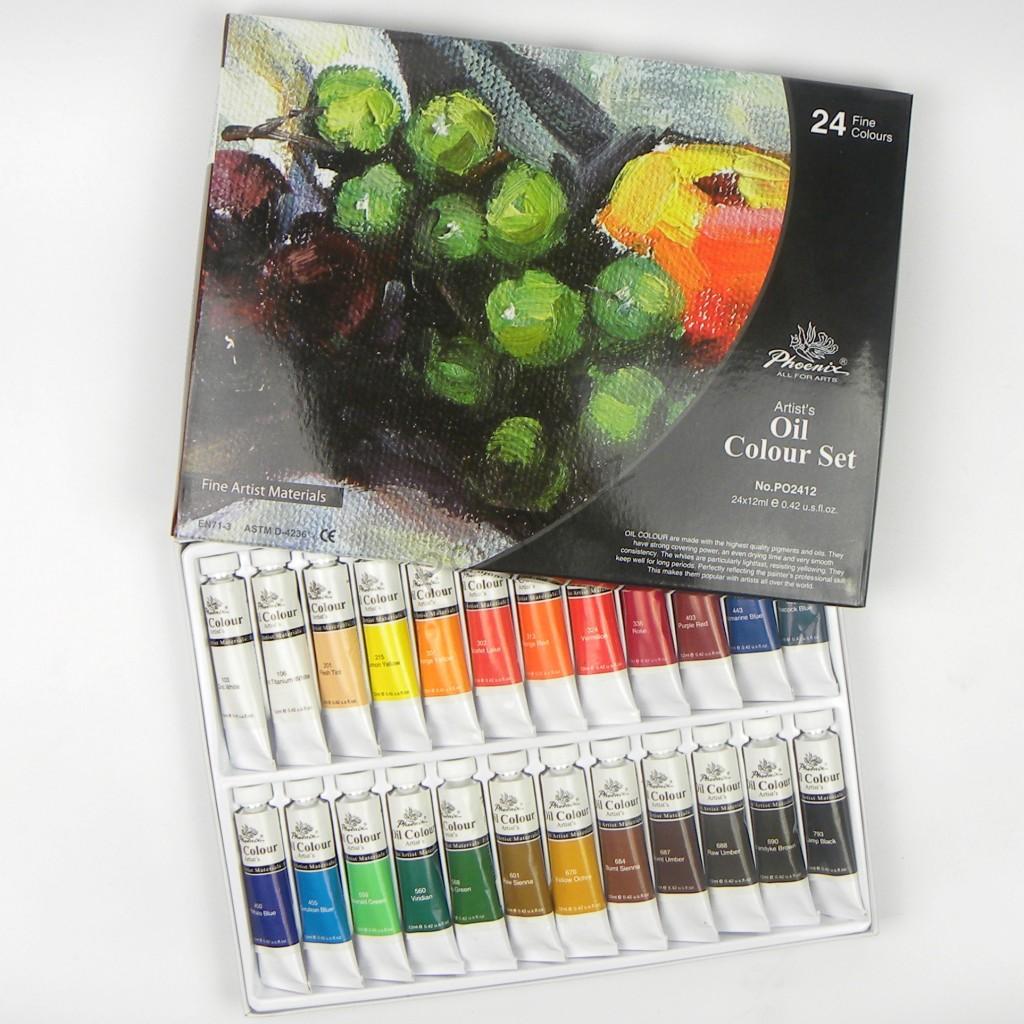 Phoenix Ölfarben-Set 24 x 12 ml
