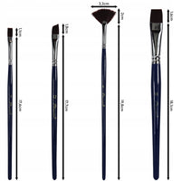 Phoenix Pinselset aus braunem Nylon 6614S2 – 4-teilig