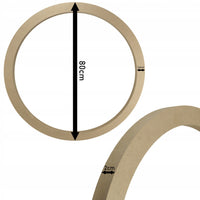 Phoenix Rundrahmen aus MDF für Leinwand und Makramee - 80 cm