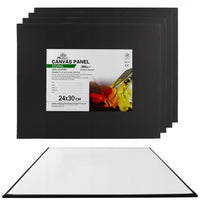 Phoenix Schwarze Leinwand auf 3 mm Karton, 24 x 30 cm, 5er-Set