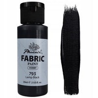 Phoenix Stofffarbe 59 ml – Lampenschwarz