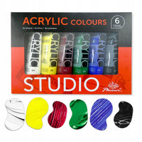 Phoenix Studio-Acrylfarben-Set 6 x 75 ml