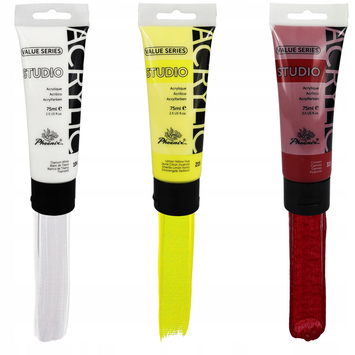 Phoenix Studio-Acrylfarben-Set 6 x 75 ml
