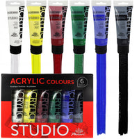 Phoenix Studio-Acrylfarben-Set 6 x 75 ml