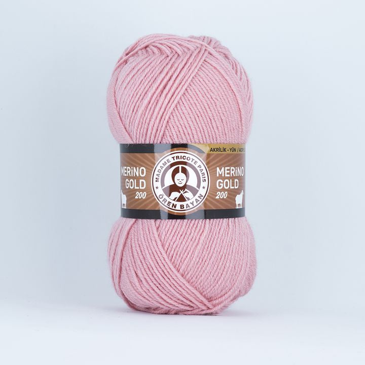 Merino Gold Batik 200 Mehrfarbiges Garn | verschiedene Farben | 001 Lachsrosa