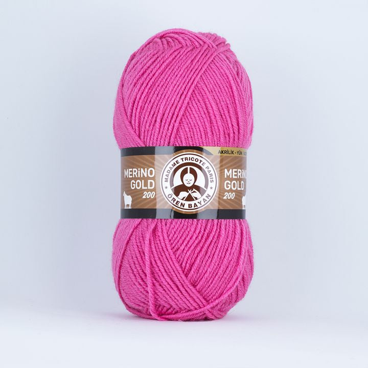 Merino Gold Batik 200 Mehrfarbiges Garn | verschiedene Farben | 042 Dunkelrosa