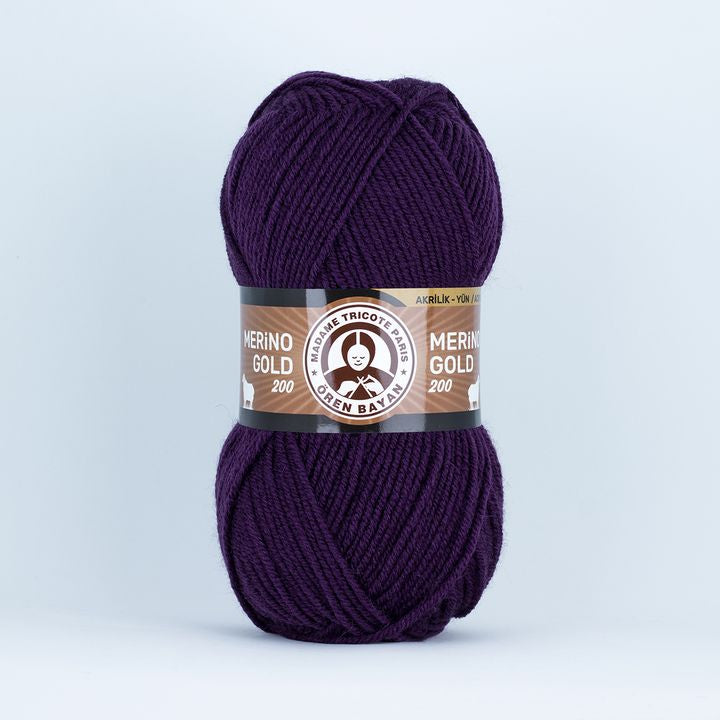 Merino Gold Batik 200 Mehrfarbiges Garn | verschiedene Farben | 060 Pflaume