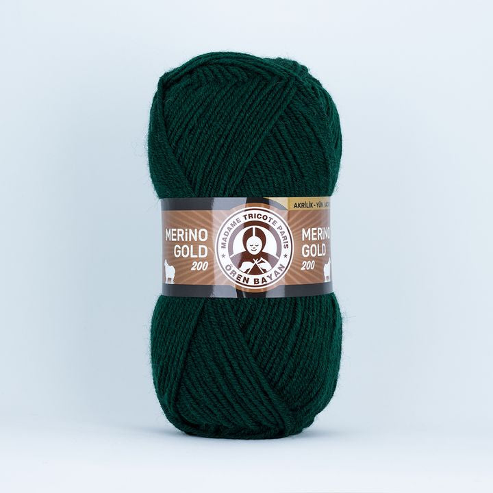 Merino Gold Batik 200 Mehrfarbiges Garn | verschiedene Farben | 088 Dunkelgrün