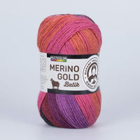 Merino Gold Batik Mehrfarbiges Garn | verschiedene Farben | 834