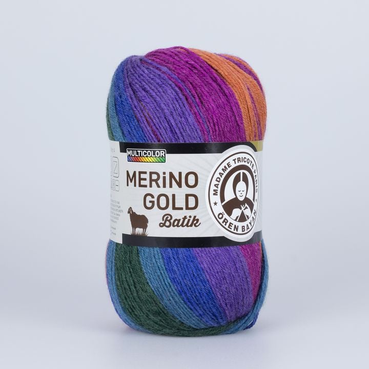 Merino Gold Batik Mehrfarbiges Garn | verschiedene Farben | Standard
