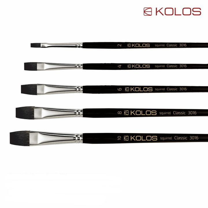 Flachpinsel aus Fehhaar KOLOS Classic 3016 | verschiedene Größen