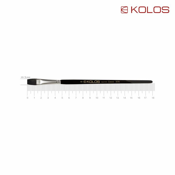 Flachpinsel aus Fehhaar KOLOS Classic 3016 | verschiedene Größen | Nr. 8